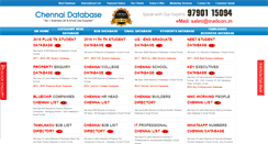 Desktop Screenshot of chennaidatabase.com